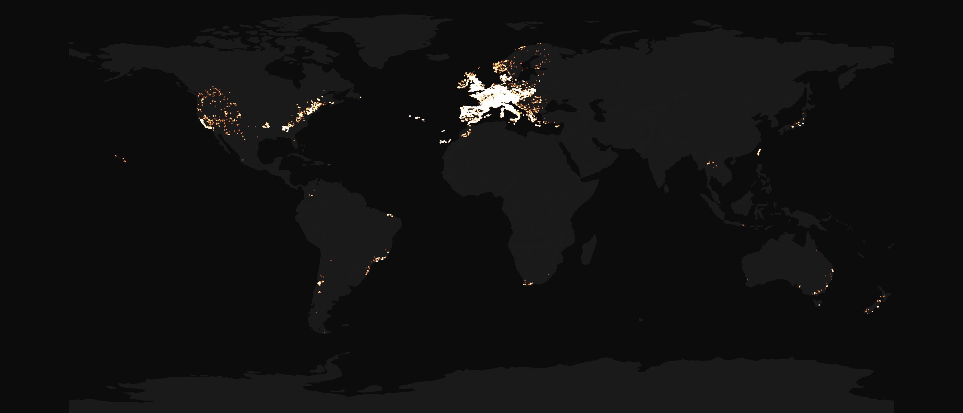83,000+ cycling climbs worldwide
